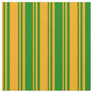 Orangefarbene und grüne Linien Stoff