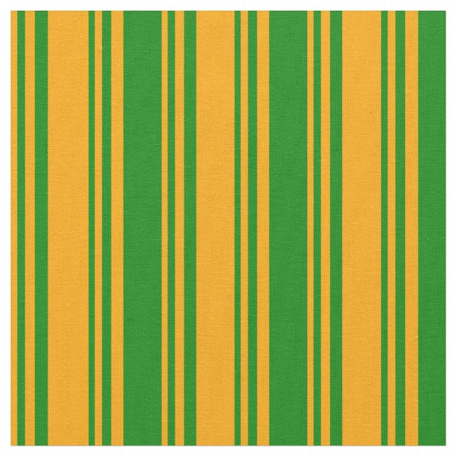Orangefarbene und grüne Linien Stoff (Nahaufnahme)