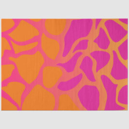 Orangefarbene und heiß rosa Farbgebung Seidenpapier