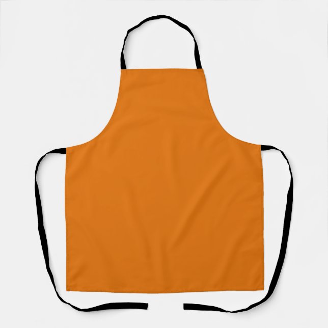 Orangefarbene und schwarze Halloween-Schürze Schürze (Vorderseite)