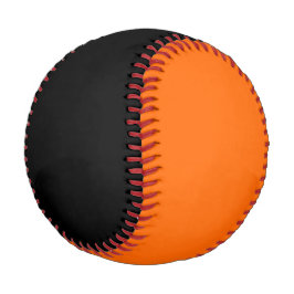 Orangefarbene und schwarze Halloween Themenfarben Baseball