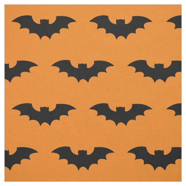 Orangefarbene und schwarze Halloweengewebe mit Fle Stoff (Muster)