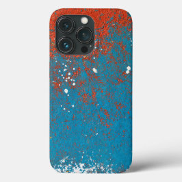 Orangefarbene und türkisfarbene Lackierung Case-Mate iPhone Hülle