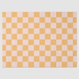 Orangefarbene und ungebleichte Seidenkarton Seidenpapier