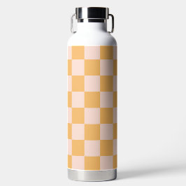 Orangefarbene und ungebleichte Seidenkarton Trinkflasche