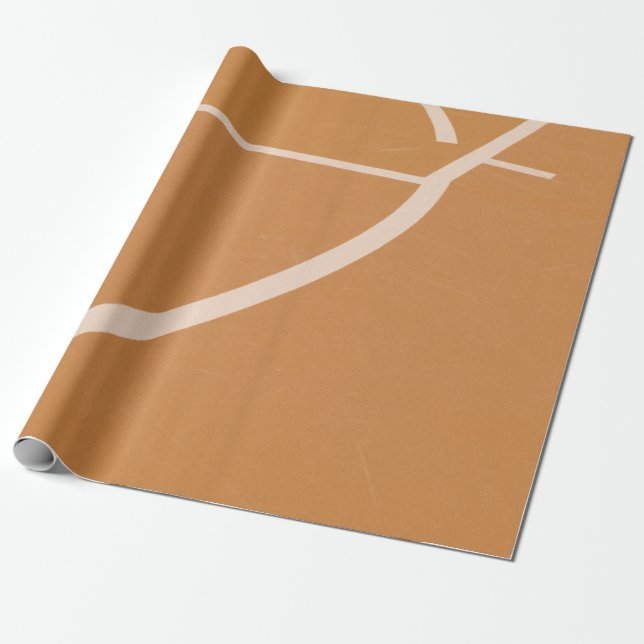 Orangefarbene und weiße Basketballstraßen Geschenkpapier (Ungerollt)