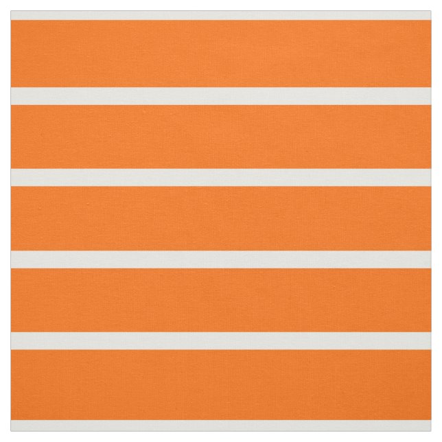Orangefarbene und weiße Streifen Stoff (Muster)