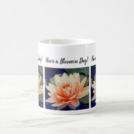 Orangefarbene Wasserlilie Blume Kaffeetasse