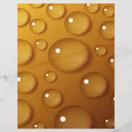 Orangefarbene Wassertropfengewebe