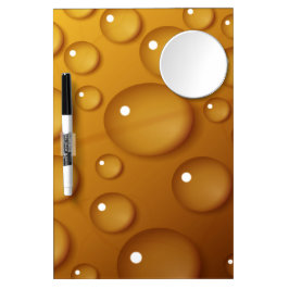 Orangefarbene Wassertropfengewebe Trockenlöschtafel Mit Spiegel