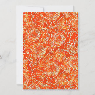 Orangefarbene weiche Blume Dankeskarte