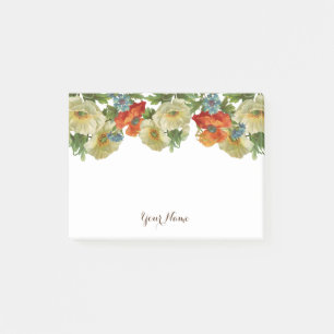 Orangefarbene weiße Pflaumen und Cornflume bearbei Post-it Klebezettel