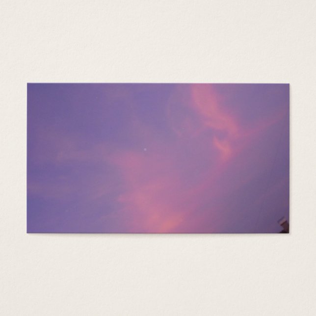 Orangefarbene Wolken am blauen Himmel bei Sonnenau (Vorderseite)