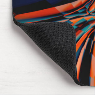 Orangefarbene zeichn von Quadraten, die auf der ge Mousepad