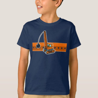 Orangefarbener Ball T-Shirt