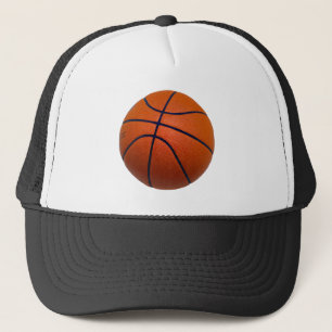 Orangefarbener Basketball Truckerkappe