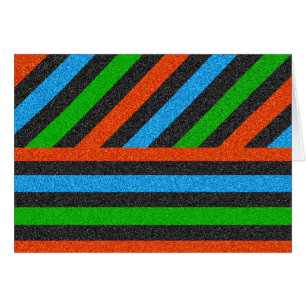 Orangefarbener, blauer, grüner, schwarzer Glitzer