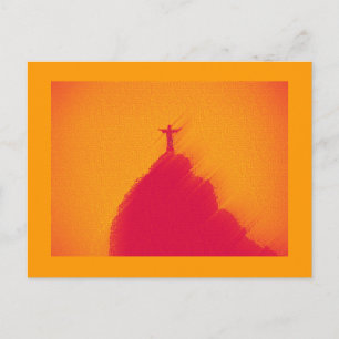 Orangefarbener Christus, Rio de Janeiro Postkarte