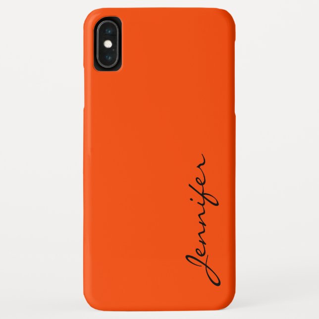 Orangefarbener Farbhintergrund Case-Mate iPhone Hülle (Rückseite)