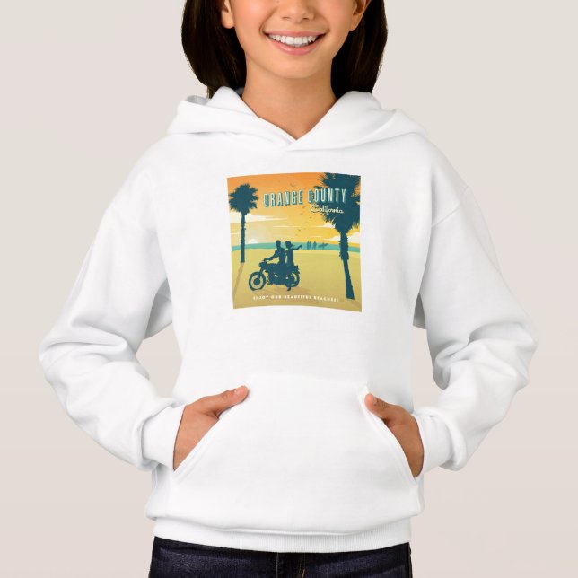 Orangefarbener Landkreis, kalifornische Strände Hoodie (Vorderseite)