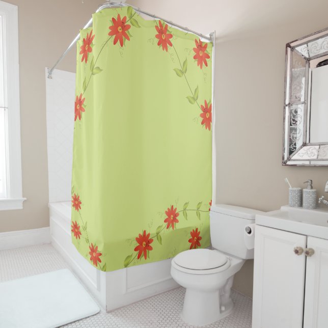 Orangefarbener Limoner Vorhang (Beispiel)