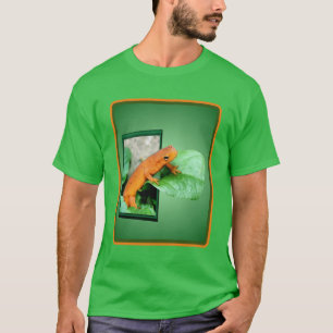 Orangefarbener Salamander aus dem Rahmen T-Shirt