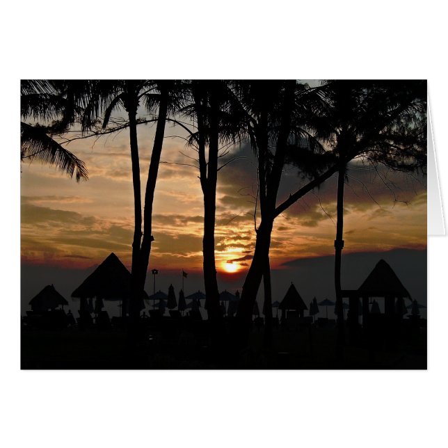 orangefarbener Sonnenuntergang (Vorderseite (Horizontal))