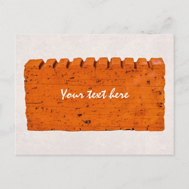 Orangefarbener Stein - Atom der Schöpfung Postkarte (Vorderseite)