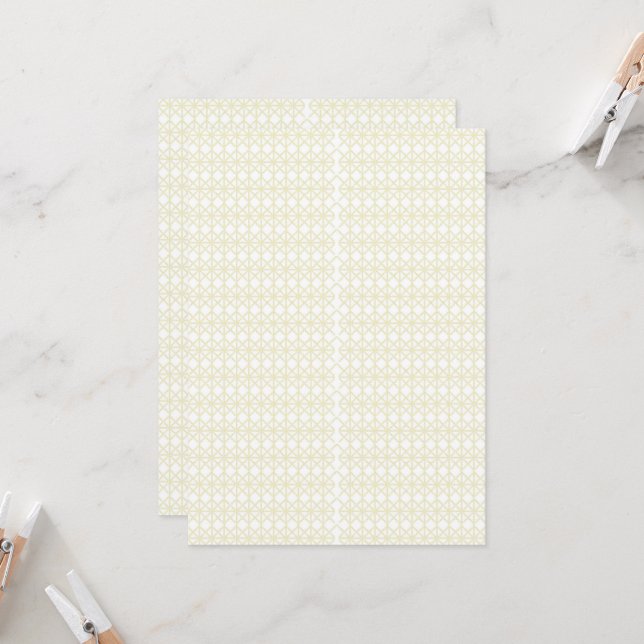 orangefarbener und gelber Hintergrund mit kleinen  Einladung (Vorderseite/Rückseite Beispiel)