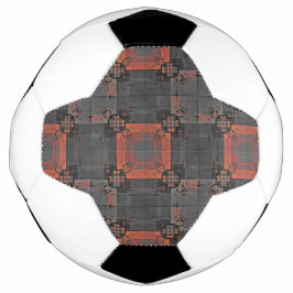 Orangefarbener und grauer Crossroads Fußball