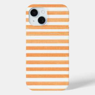 Orangefarbener und weißer Streifen Case-Mate iPhone Hülle