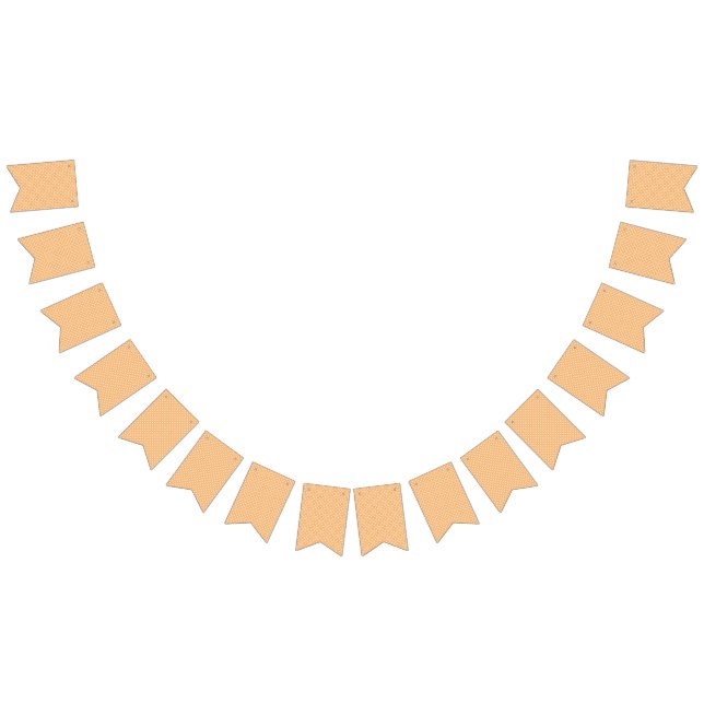 orangefarbener weißer Hintergrund mit Muster Wimpelkette (Alle)