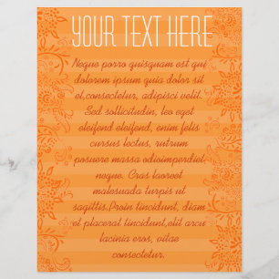 Orangefarbener, wirbeliger Flyer