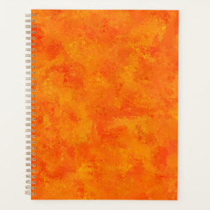 Orangefarbenes Abstraktes Muster Planer