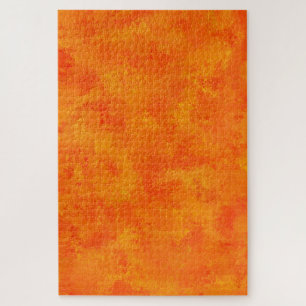 Orangefarbenes Abstraktes Muster Puzzle