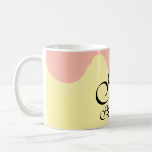 Orangefarbenes Aquarellrücken hinzufügen Kaffeetasse