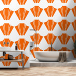 Orangefarbenes Art Deco Design Tapete<br><div class="desc">Tapete orangefarbene Deko-Design,  das mit jedem beliebigen Text angepasst werden kann. Wenn Sie Hilfe bei der Anpassung benötigen,  kontaktieren Sie uns über den Link auf dieser Seite. Orangefarbene Deko-Tapete</div>