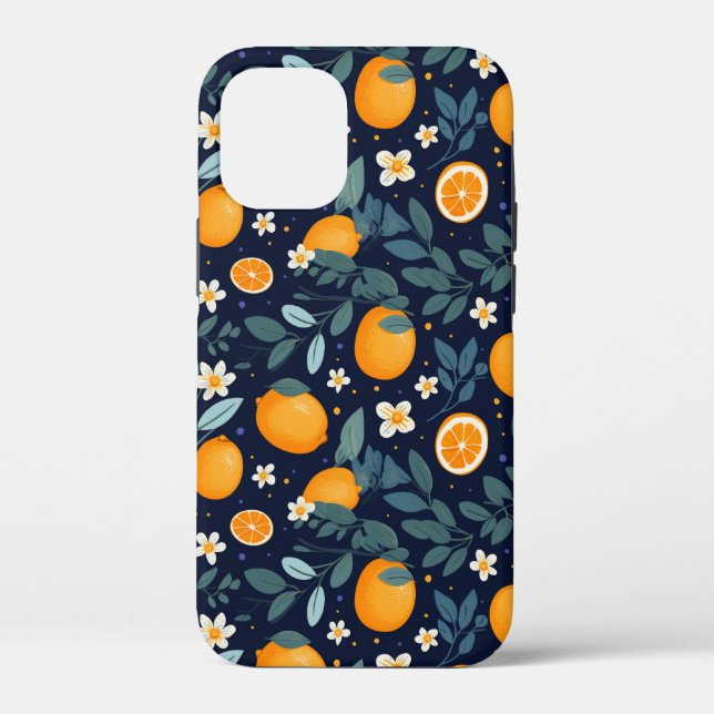 Orangefarbenes Delight Muster Case-Mate iPhone Hülle (Rückseite)