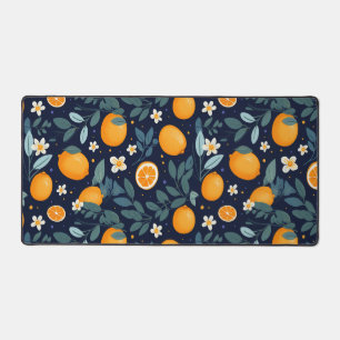 Orangefarbenes Delight Muster Schreibtischunterlage