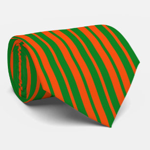 Orangefarbenes Design der Streifen Krawatte