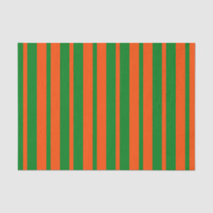Orangefarbenes Design der Streifen Seidenpapier