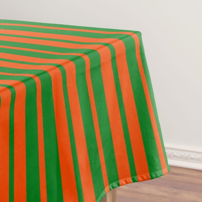Orangefarbenes Design der Streifen Tischdecke (Von Creator hochgeladen)