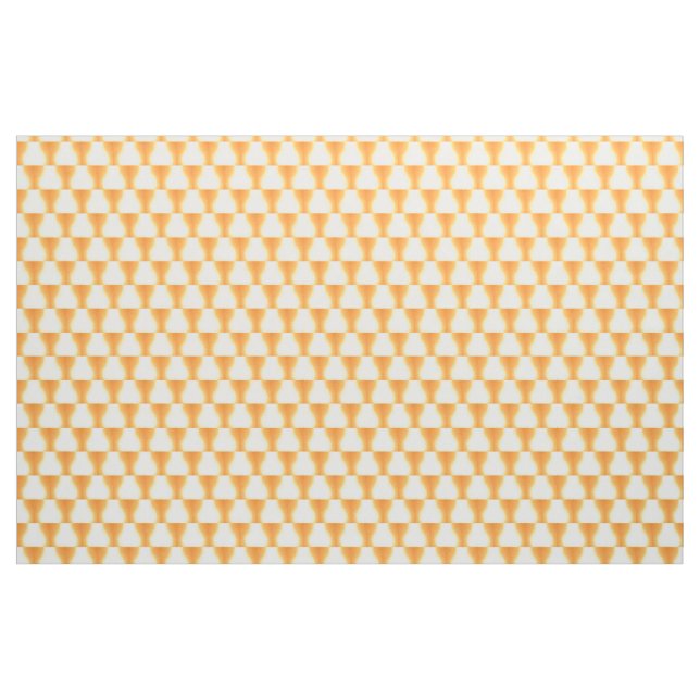 Orangefarbenes Dreiecksmuster, Stoff (Yard (91,4 cm))