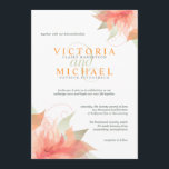 Orangefarbenes Eis Metallische Einladungen zur Hoc<br><div class="desc">Abstrakte Mandarine-Orange-Blume auf glitzerndem, eisweißem Hintergrund mit klauen grünen Blätter und skurrilen Wirbel grenzen an dieses wunderschöne Set der Hochzeitseinladung. Ideal für Hochzeiten im Innen- und Außengarten zu jeder Jahreszeit - Frühling, Sommer, Herbst, Herbst und Winter. Eleganter, halbformeller Vintager Text wird die Braut sicherlich zufrieden stellen, aber ein Hauch von...</div>