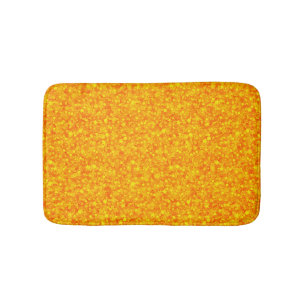 Orangefarbenes Glitzer- und Glitzern-Muster Badematte