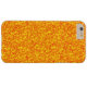 Orangefarbenes Glitzer- und Glitzern-Muster Case-Mate iPhone Hülle (Rückseite Horizontal)