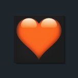 Orangefarbenes Herz individuell anpassbar Leinwanddruck<br><div class="desc">Ein großes glänzendes Glasherz erscheint auf diesem umhüllten Leinwand für Ihre Freude! Dieses Glasherz-Design ist in zehn Farben erhältlich und in jeder Hintergrundfarbe,  die Ihr Herz begehrt! Machen Sie eine Aussage mit dieser Leinwand hängt an Ihrer Wand! Vergrößern Sie die Leinwand so,  wie Sie wollen!</div>