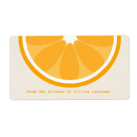 Orangefarbenes Küchensiegel aus der Küche