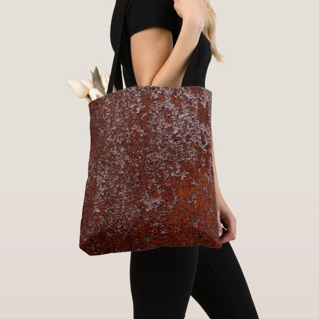 Orangefarbenes Kupfer-Rusted-Metall-Textur (Von Nahem)