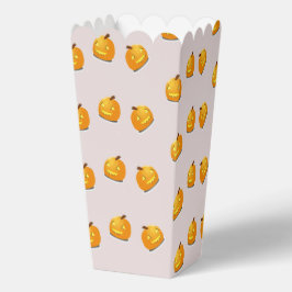 Orangefarbenes Kürbiskopfmuster Geschenkschachtel